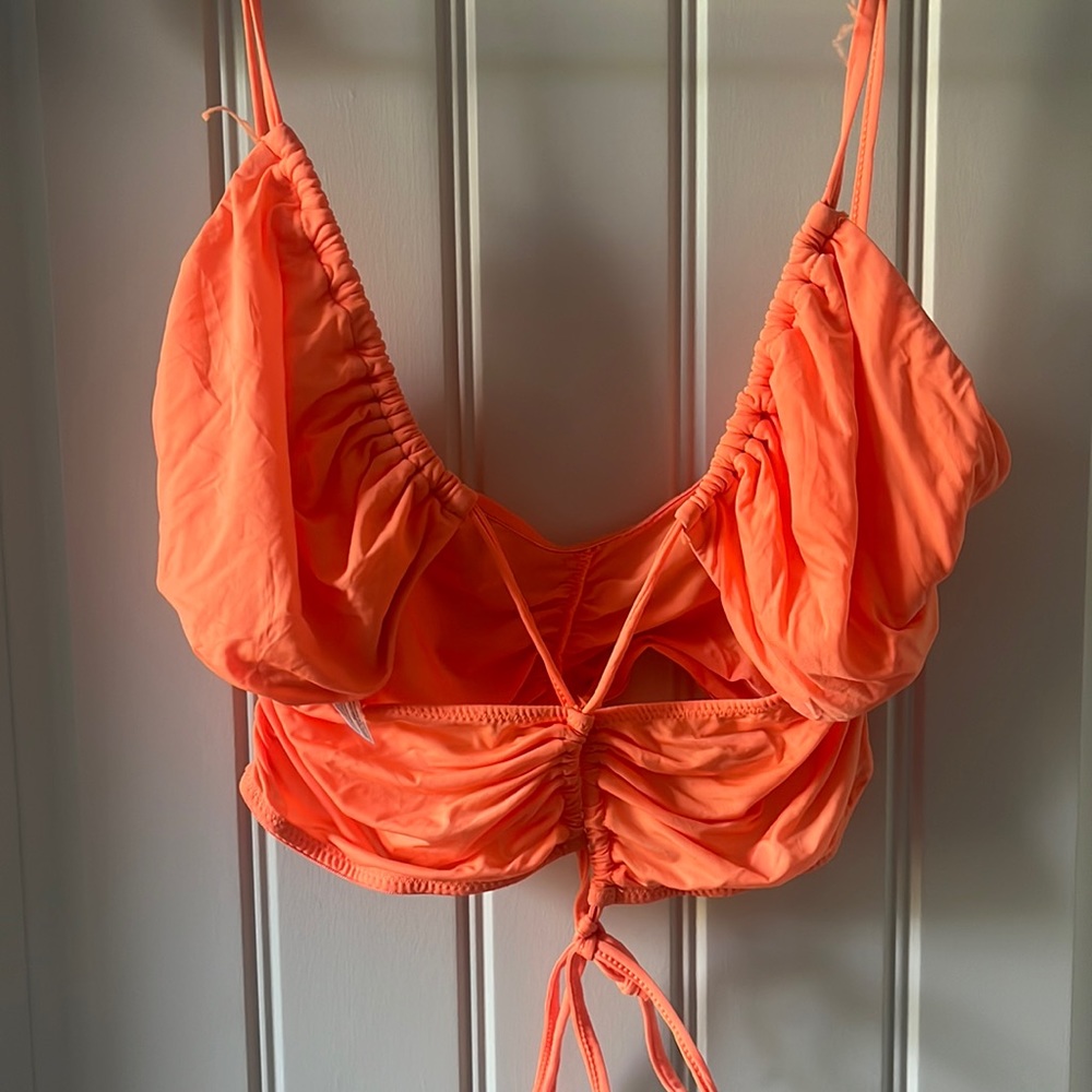 Orange Criss Cross Tank
